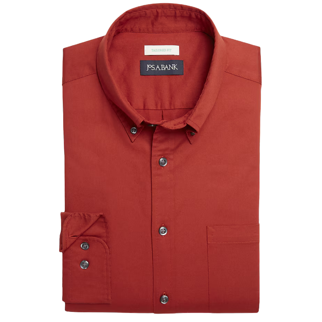 Jos. A. Bank Tailored Fit Twill Sportshirt