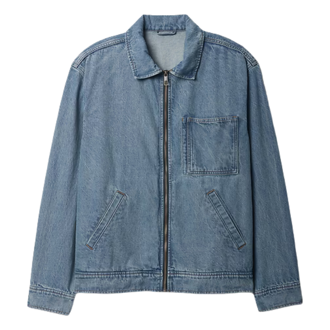 Gap Men's Relaxed Denim Chore Jacket (Medium Wash)