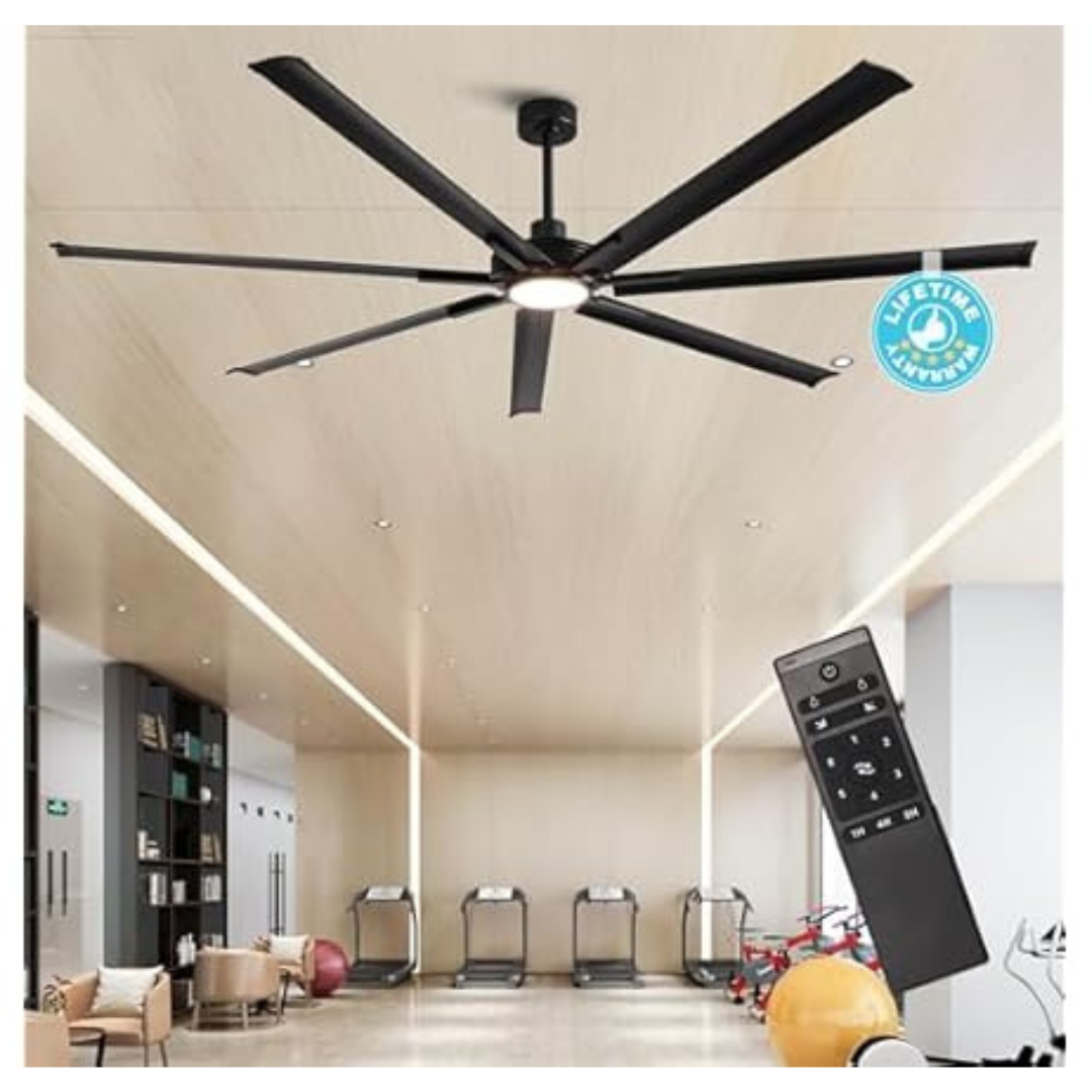 Parrot Uncle F8001BK-PU 84" Energy Efficiency Ceiling Fan