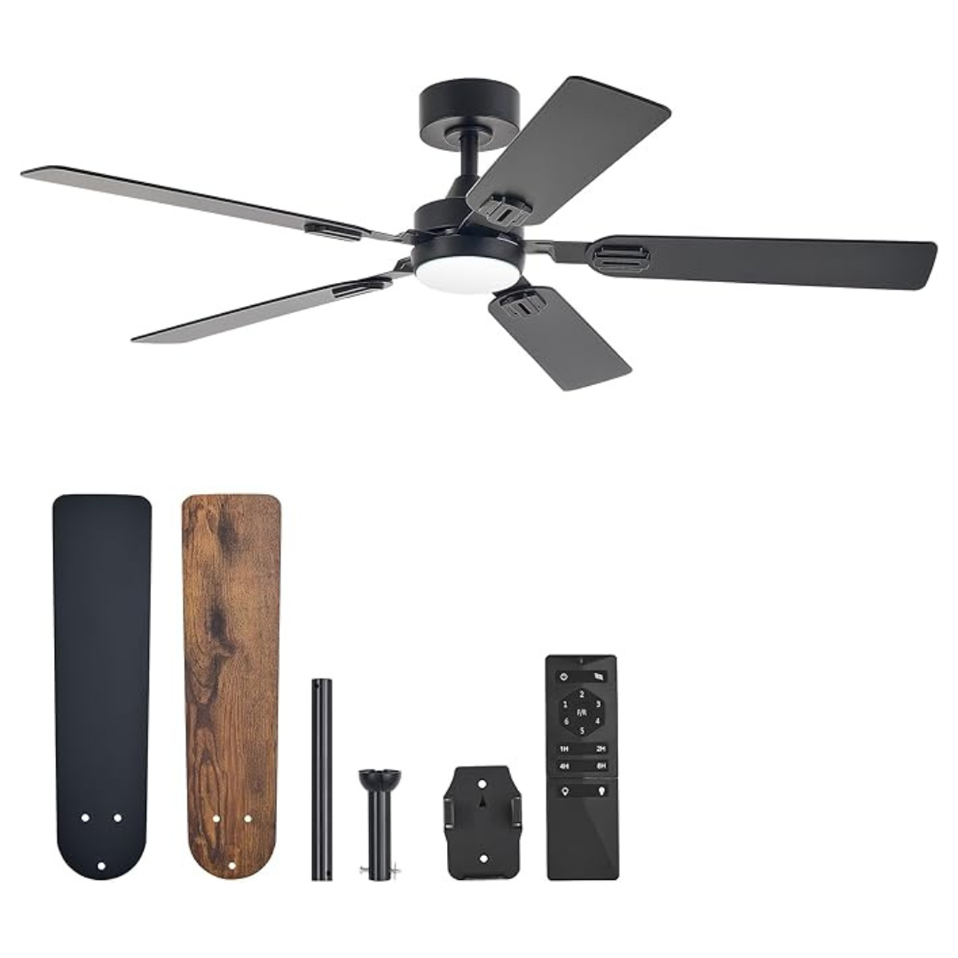 VONLUCE 52" Ceiling Fan With Lights And Remote