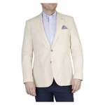 TailorByrd Men's Solid Notch Lapel Linen Blend Sport Coat