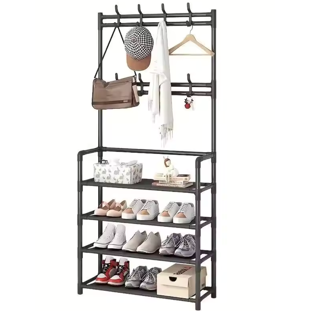 Entranceway Clothes Hanger & Shoe Rack