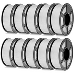 10-Pack 1kg TECBEARS 1.75mm PETG 3D Printer Filament