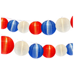 25Ft G40LED Red White And Blue Lantern String Lights