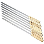 8-Piece G & F Products Brazilian BBQ Skewers (17 x 3/8" Blade)