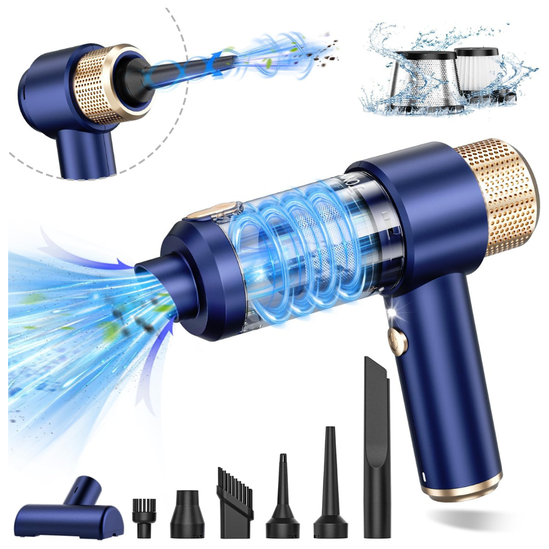 2-in-1 16000PA Portable Car Air Duster & Vacuum Cleaner