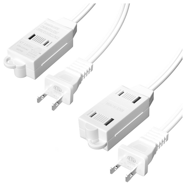 6-ft 3-Outlets 2-Prong 125V Indoor Extension Cord
