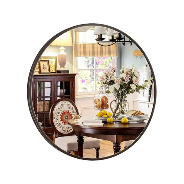 XRAMFY 30" Modern Hanging Vanity Circle Mirror