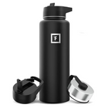 40oz IRON FLASK Vacuum Insulated Flask With 3 Lids
