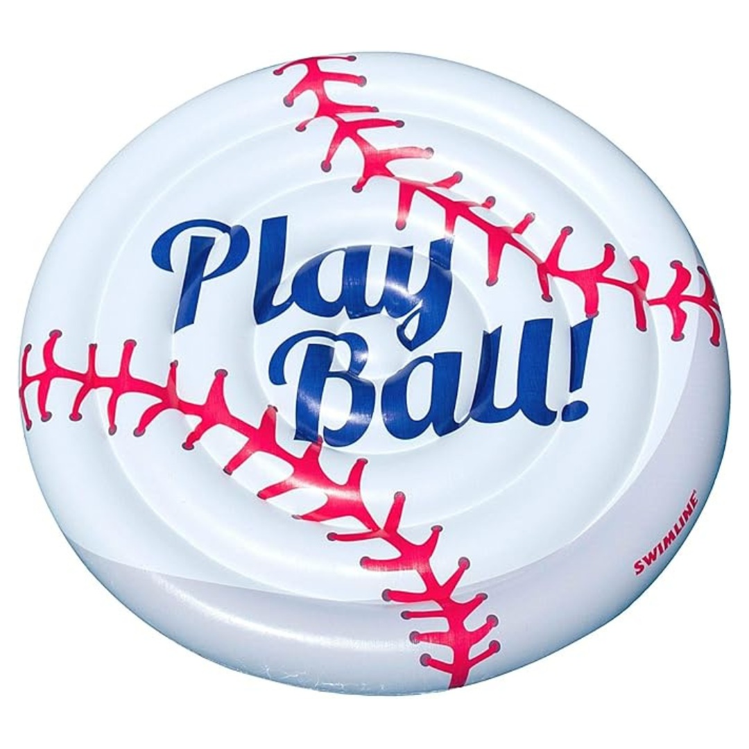 Swimline Inflatable Baseball Ride-On Fun Pool Float