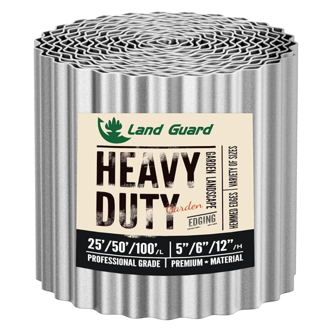 Land Guard 6" x 50-Ft Heavy Duty Corrugated Garden Edging Border