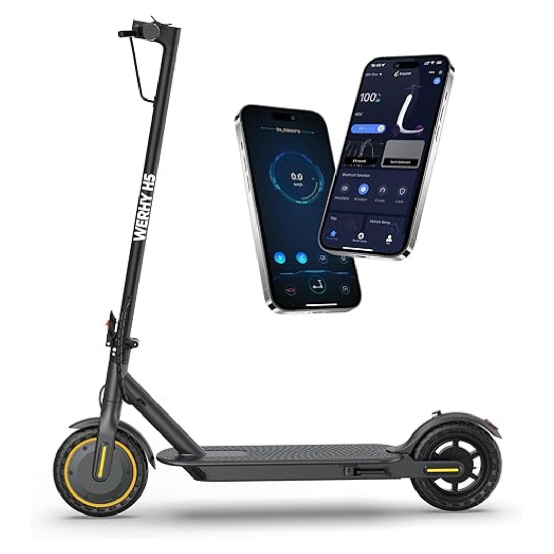 Werhy Cruise Control Electric Scooter With Dual Braking