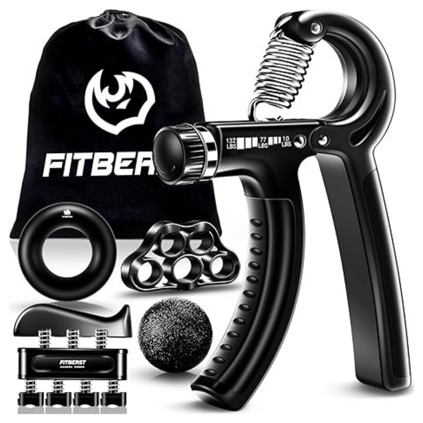 5-Pack FitBeast Hand Grip Strengthener Workout Kit