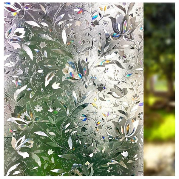 17.5" x 78.7" Lemon Cloud Privacy And Decorative UV Sun And Heat Blocking Glass Window Film (3d)