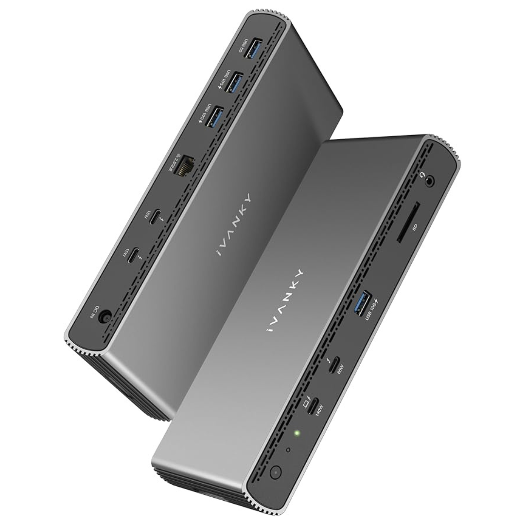 11-In-1 8K & Dual 6K@60Hz 180W Thunderbolt 5 Docking Station