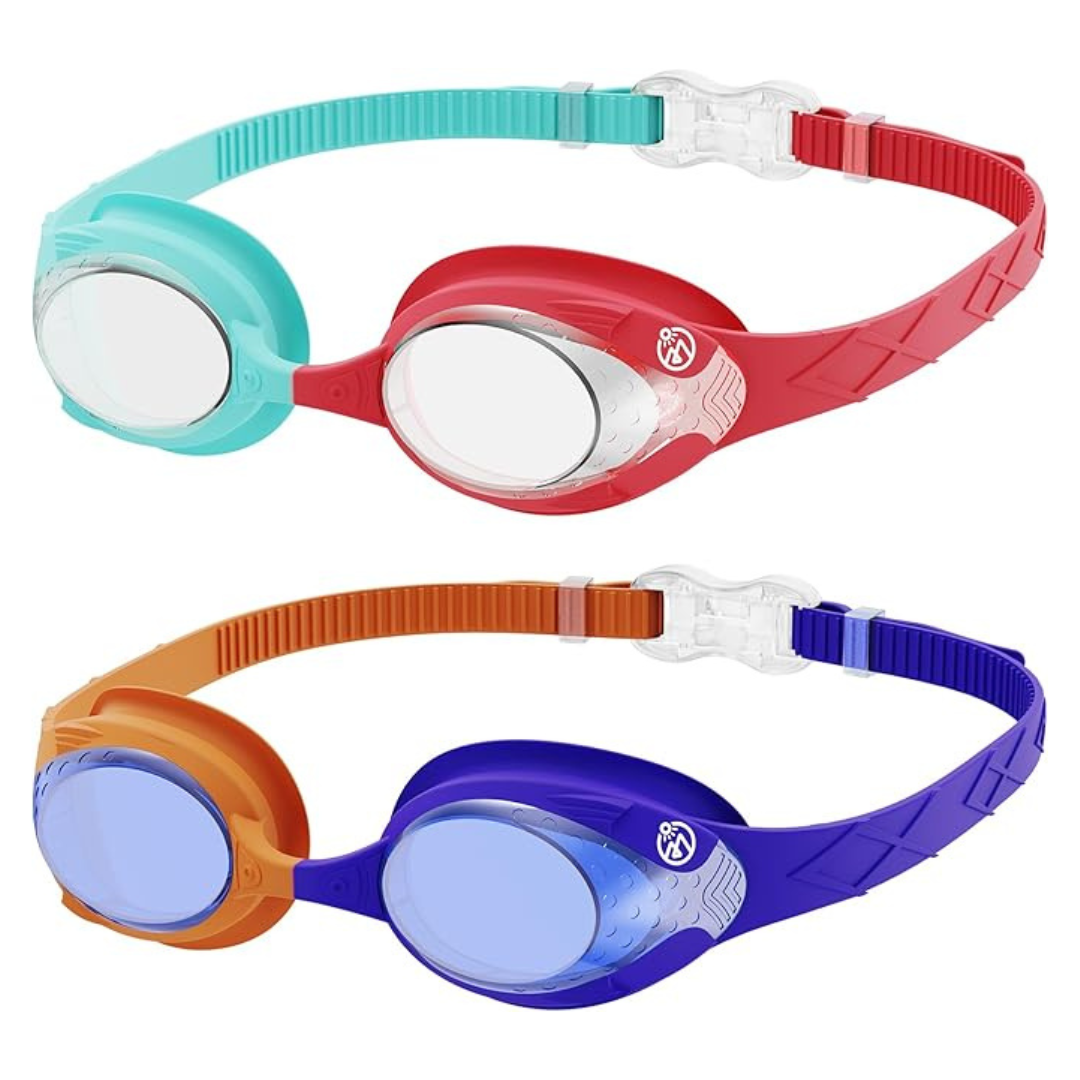 2 Pairs Of OutdoorMaster Kids Swim Goggles