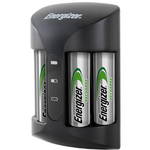 Energizer AA & AAA Battery Charger W/ 4 AA NiMH Rechargeable Batteries