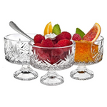 16-Piece Godinger Glass Dublin Tasters Bowls & Spoons Set