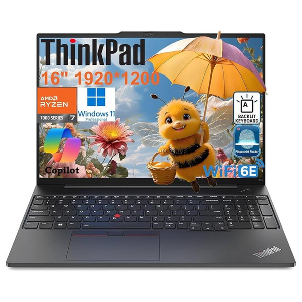 Lenovo ThinkPad 16" FHD+ Laptop (Ryzen 7 7735HS / 32GB RAM / 1TB SSD)