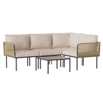 5-Piece Bay Isle Home Patio L-Shaped Conversation Set