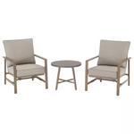 3-Piece Hampton Bay River Haven Steel Outdoor Chat Set