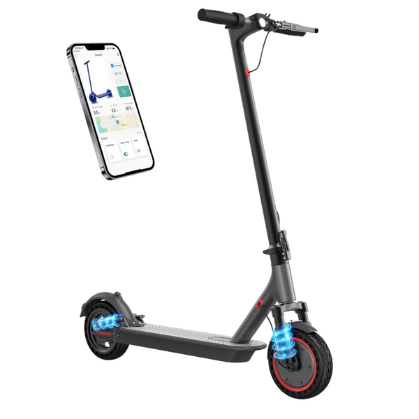 Folding Dual Suspension E-Scooter With 21-28 Miles Range