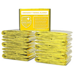 10-Pack Mylar Emergency Blankets For Survival