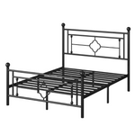 SHA CERLIN 14" Queen Size Metal Platform Bed Frame