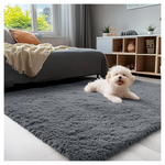 4' x 5.9' Machine Washable Soft Fluffy Shaggy Area Rugs