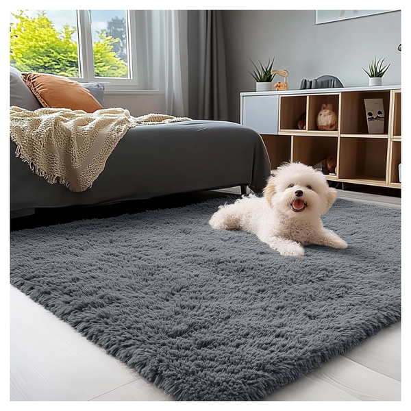 4' x 5.9' Machine Washable Soft Fluffy Shaggy Area Rugs