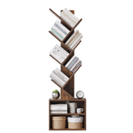 Sunmory 6 Tier Small Bookcase With Storage Cabinet