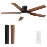 52" Low Profile Ceiling Fan With Light & Remote