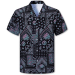 Hawaiian Cuban Collar Tropical Men Short Sleeve Shirt
