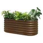 4x2x2 ft Galvanized Steel Raised Garden Bed