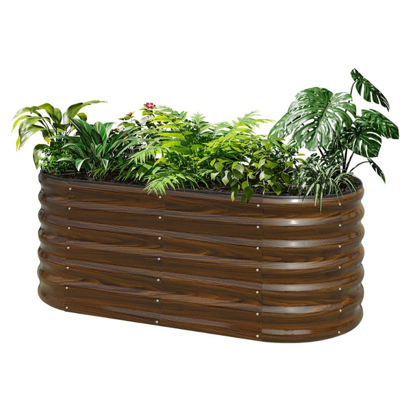 4x2x2 ft Galvanized Steel Raised Garden Bed