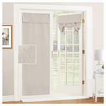 Linen 69" Roll Up Door Curtains