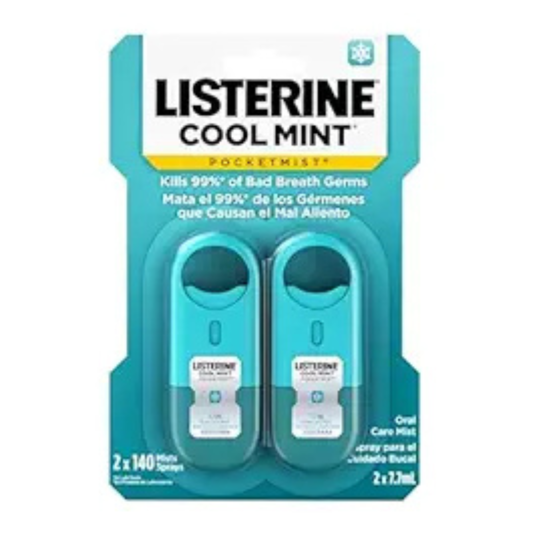 2-Pack Listerine Cool Mint Pocketmist