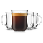 4-Pack 15.5oz JoyJolt Glass Coffee Cups