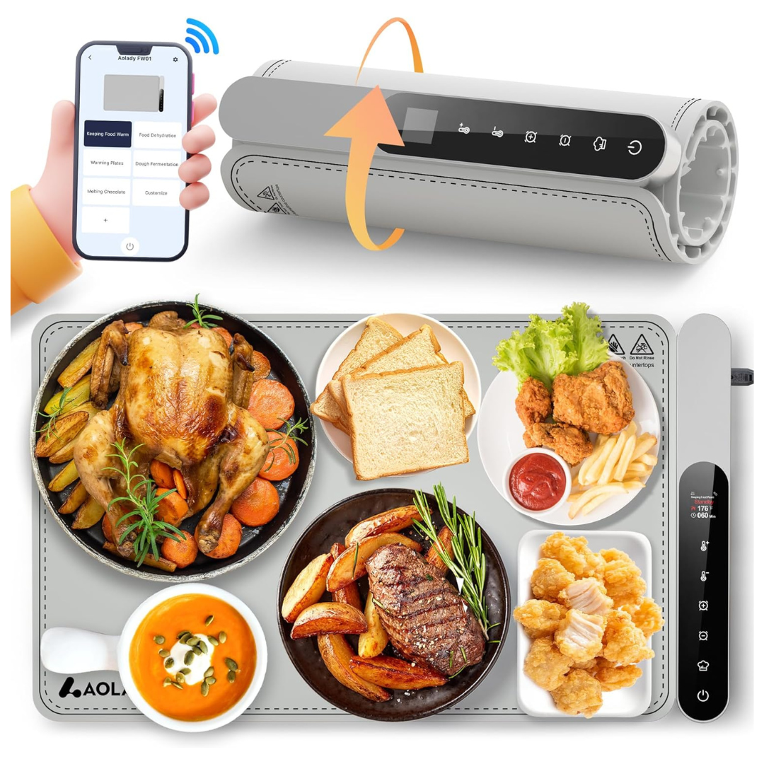 15" x 23.6" Silicone Food Warming Mat with APP Controller