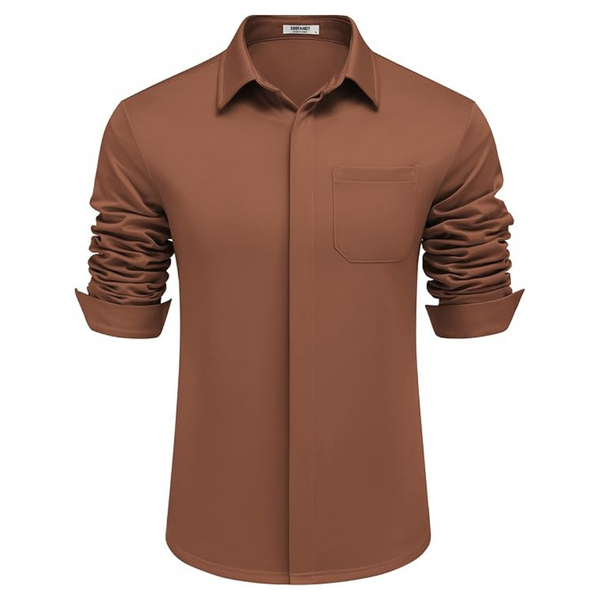 Coofandy Men's Wrinkle Free Long Sleeve Dress Shirt (Various)