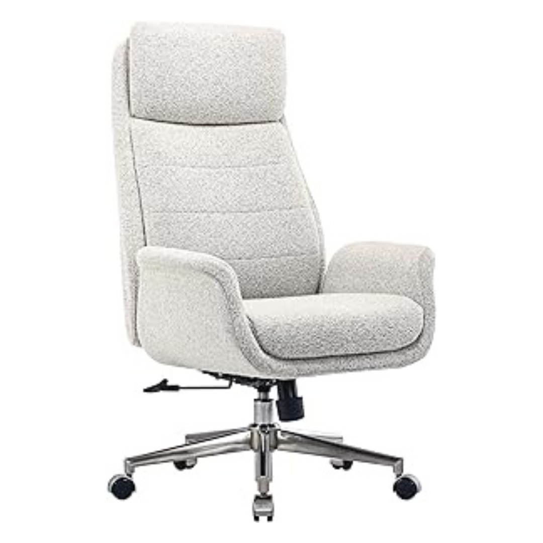 Realspace Modern Comfort Pizana Boucl Fabric High-Back Office Chair