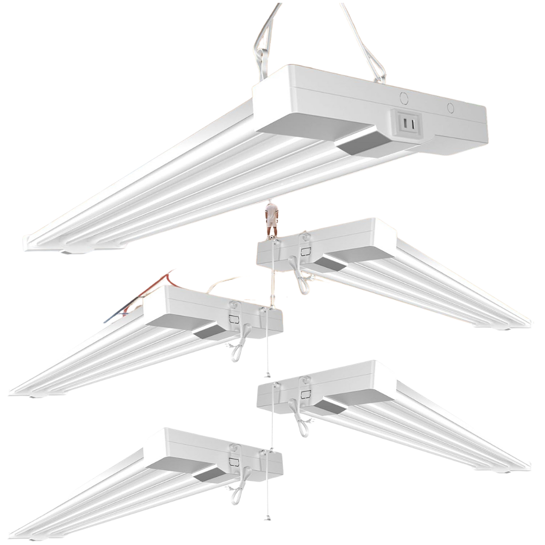 4-Pack Lightdot 100W 4ft LED Shop Lights With 5ft US Plug
