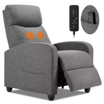 Modern Fabric Recliner Massage Chair With Lumbar Support