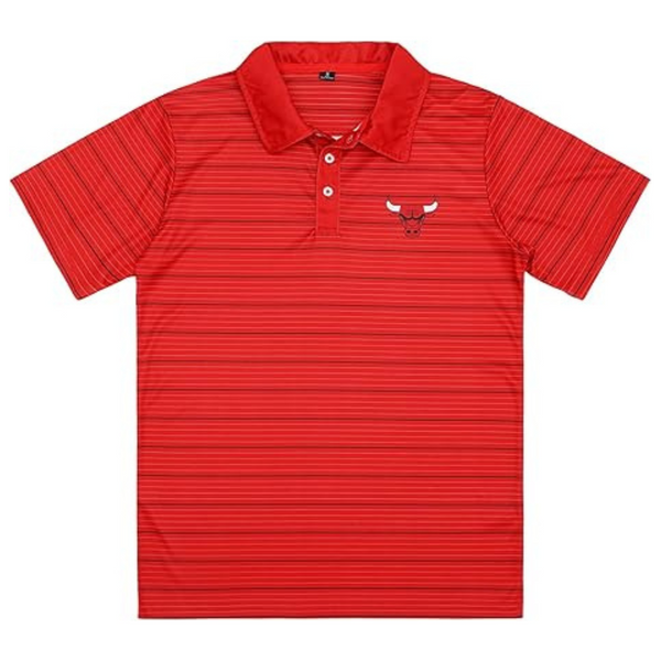FOCO Men's Standard NBA Logo Short Sleeve Polyester Polo