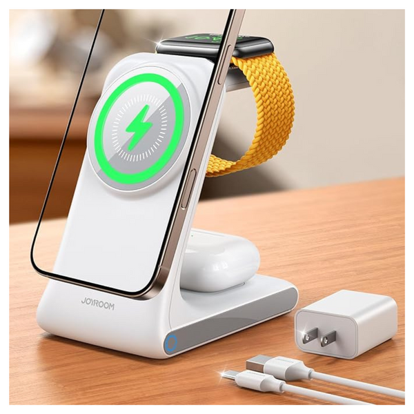 Joyroom 3-In-1 Wireless MagSafe Charging Station