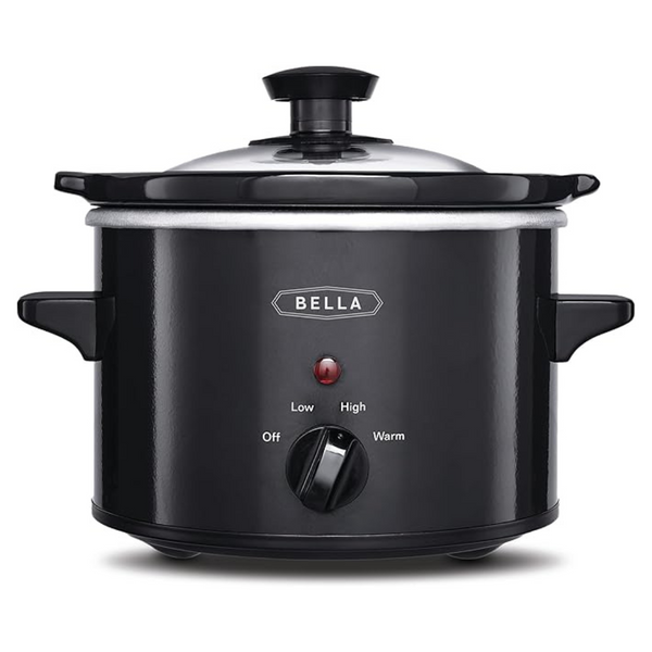1.5-Qt Bella Electric Slow Cooker With Glass Lid