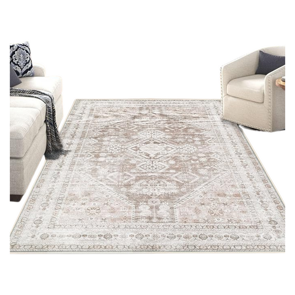 3x5ft Vintage Oriental Medallion Rug