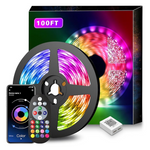 100ft Music Sync Color Changing LED Strip Lights