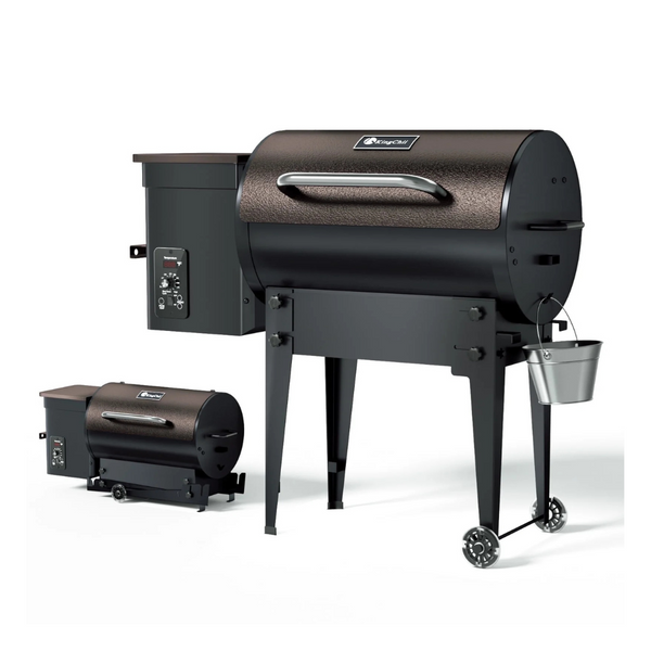 KingChii 456 Sq. In Wood Pellet Smoker & Grill BBQ