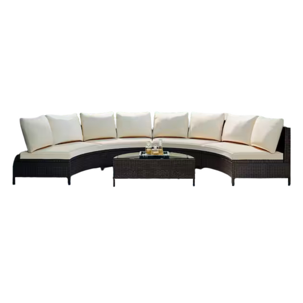 5-Piece JimsMaison Wicker Conversation Set